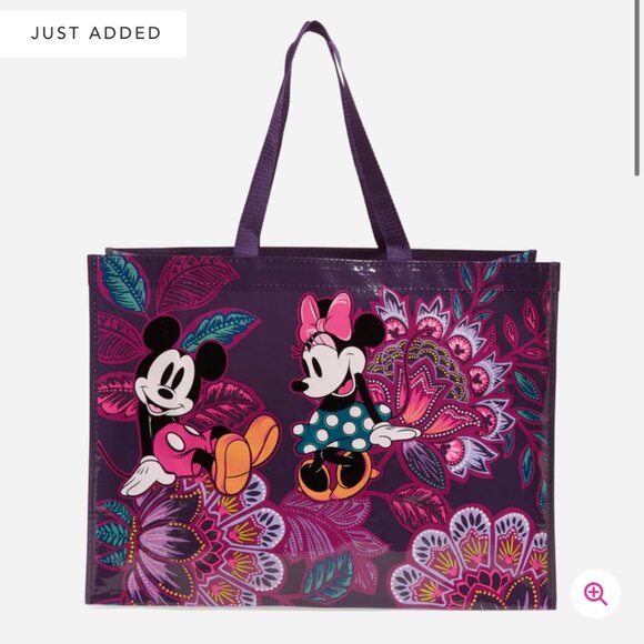 Vera Bradley Handbags - Vera Bradley Disney Market Tote Bag Mickey & Minnie's Flirty Floral NWT